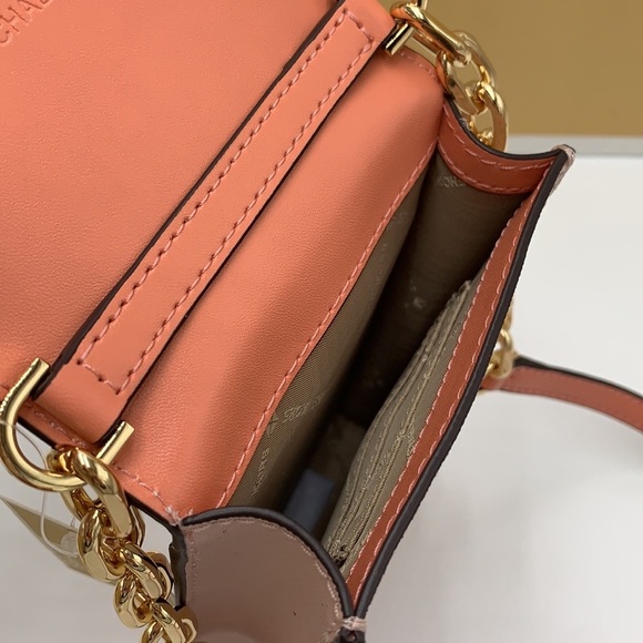 MICHAEL KORS Carmen Small Color-Block  Phone Crossbody Bag POWDER BLUSH MULTI - Picture 11 of 16